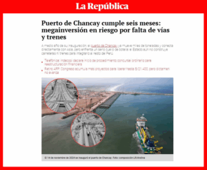 El megapuerto de Chancay exige planificación urbana sostenible. La UARM forma profesionales en Negocios Internacionales y Logística con enfoque integral.