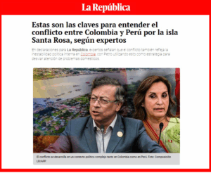 Isla Santa Rosa: Alonso Cárdenas, docente de Ciencia Política UARM, analiza el conflicto territorial y las tensiones Perú-Colombia.