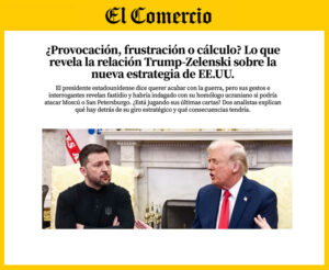 Alonso Cárdenas, docente de Ciencia Política en la UARM, analizó en El Comercio la relación entre Trump y Zelenski, y explicó por qué un ataque ucraniano a Moscú sería inviable sin apoyo directo de potencias occidentales.